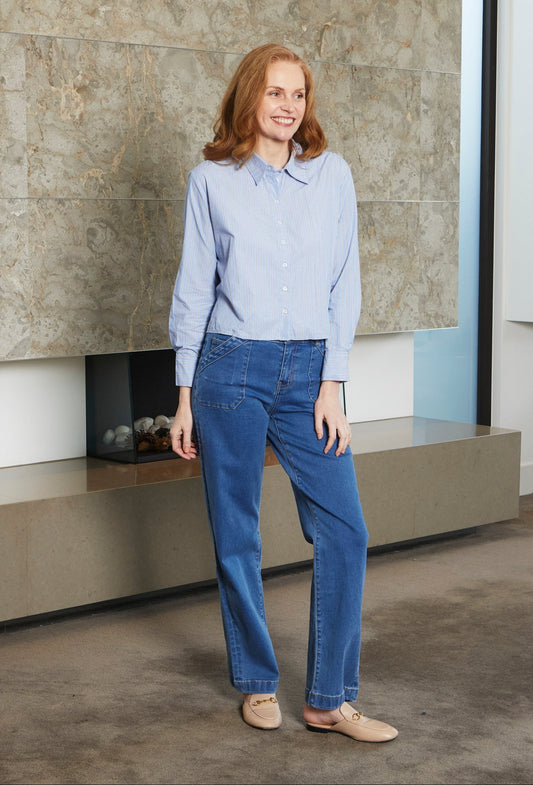 BAMW WIDE LEG JEAN