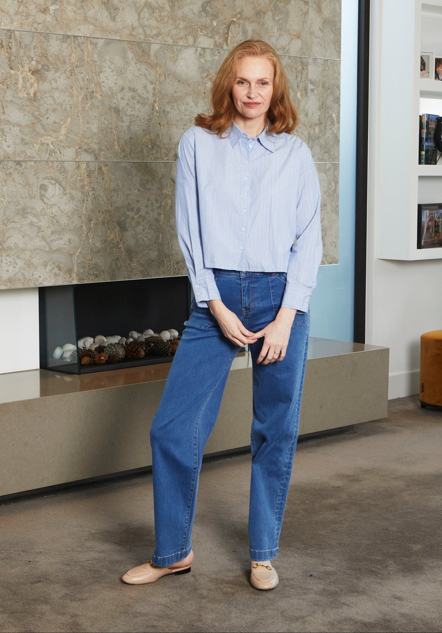BAMW WIDE LEG JEAN