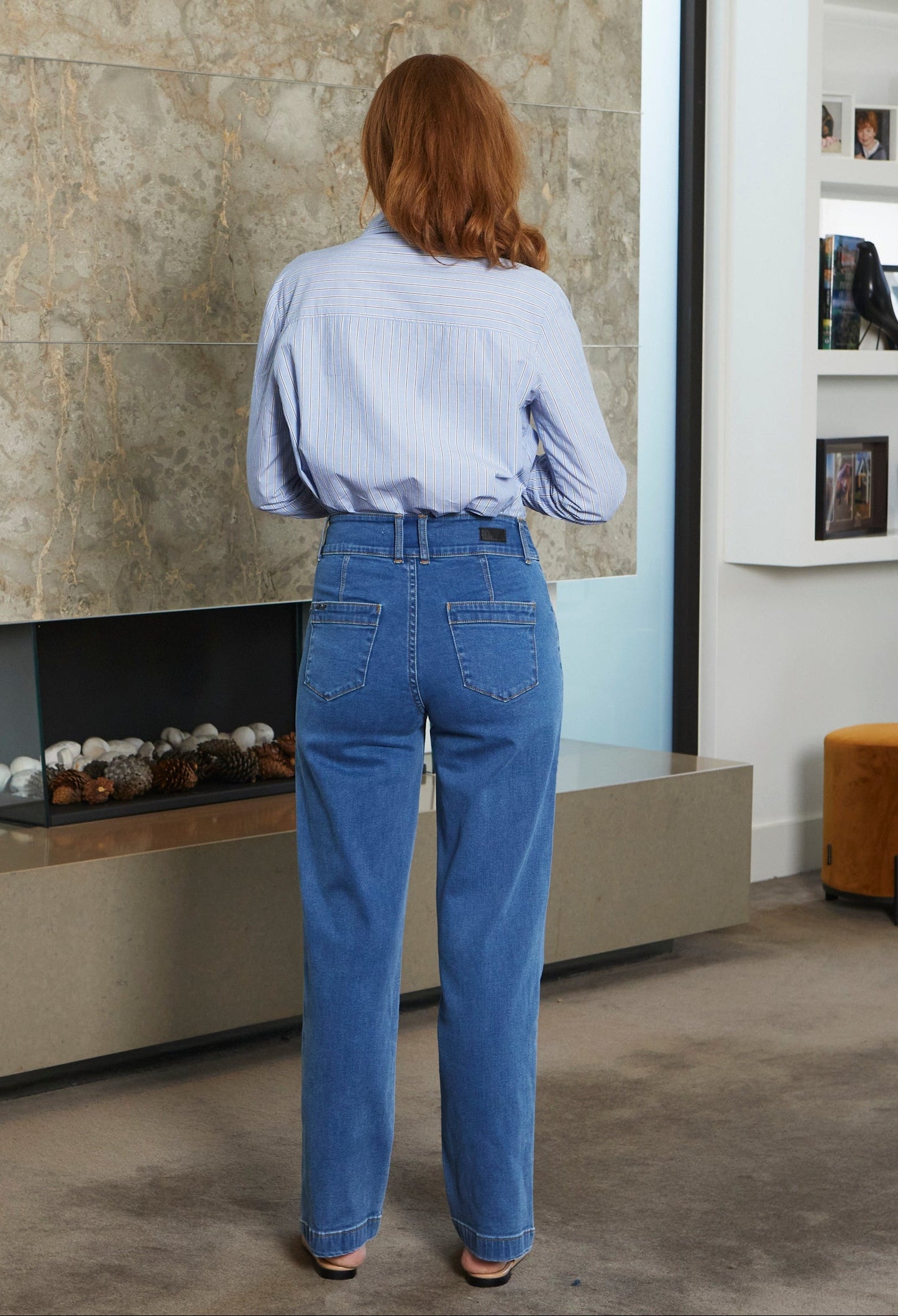 BAMW WIDE LEG JEAN
