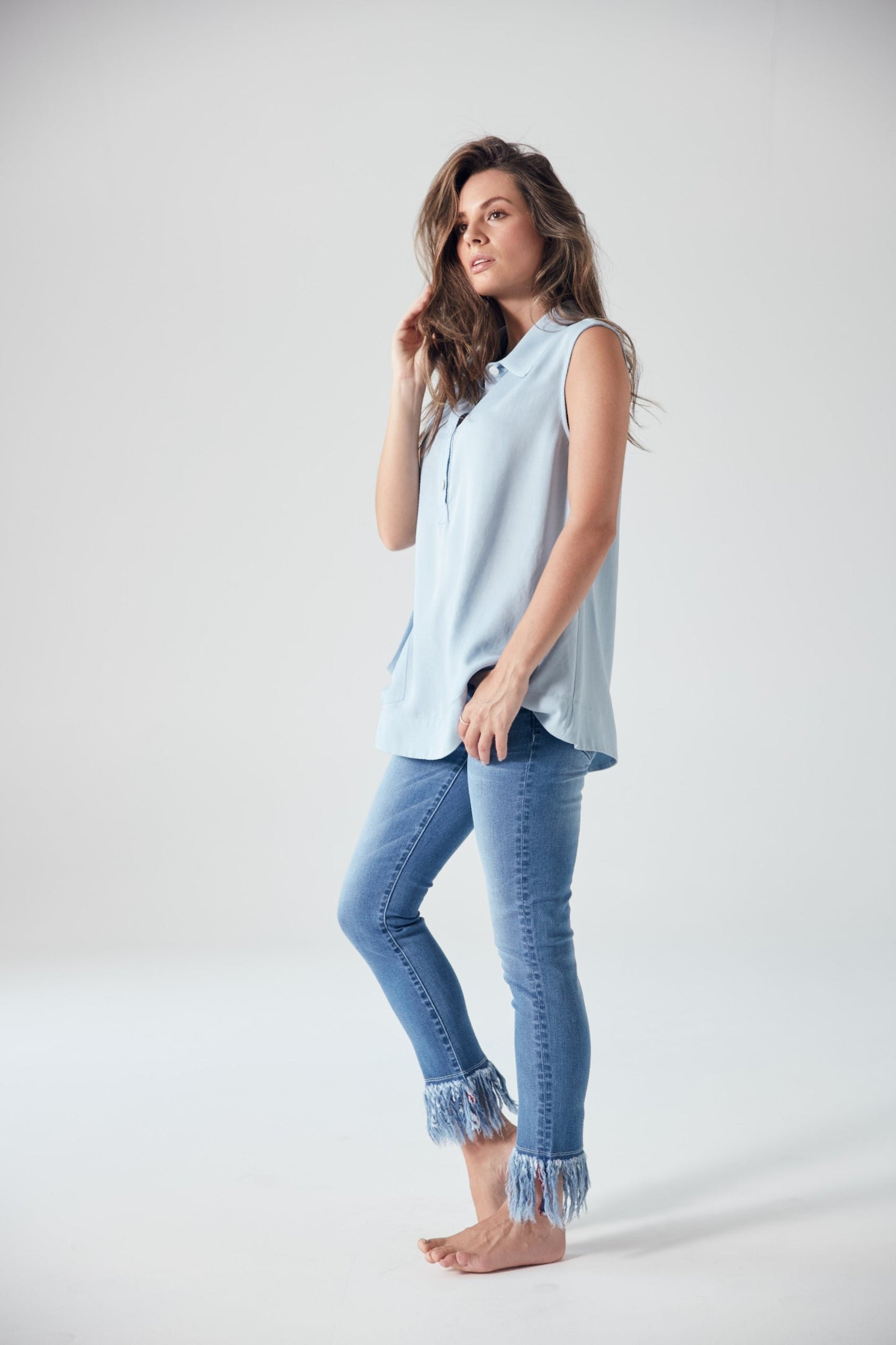 CRLYFD Cuff Slim Jean