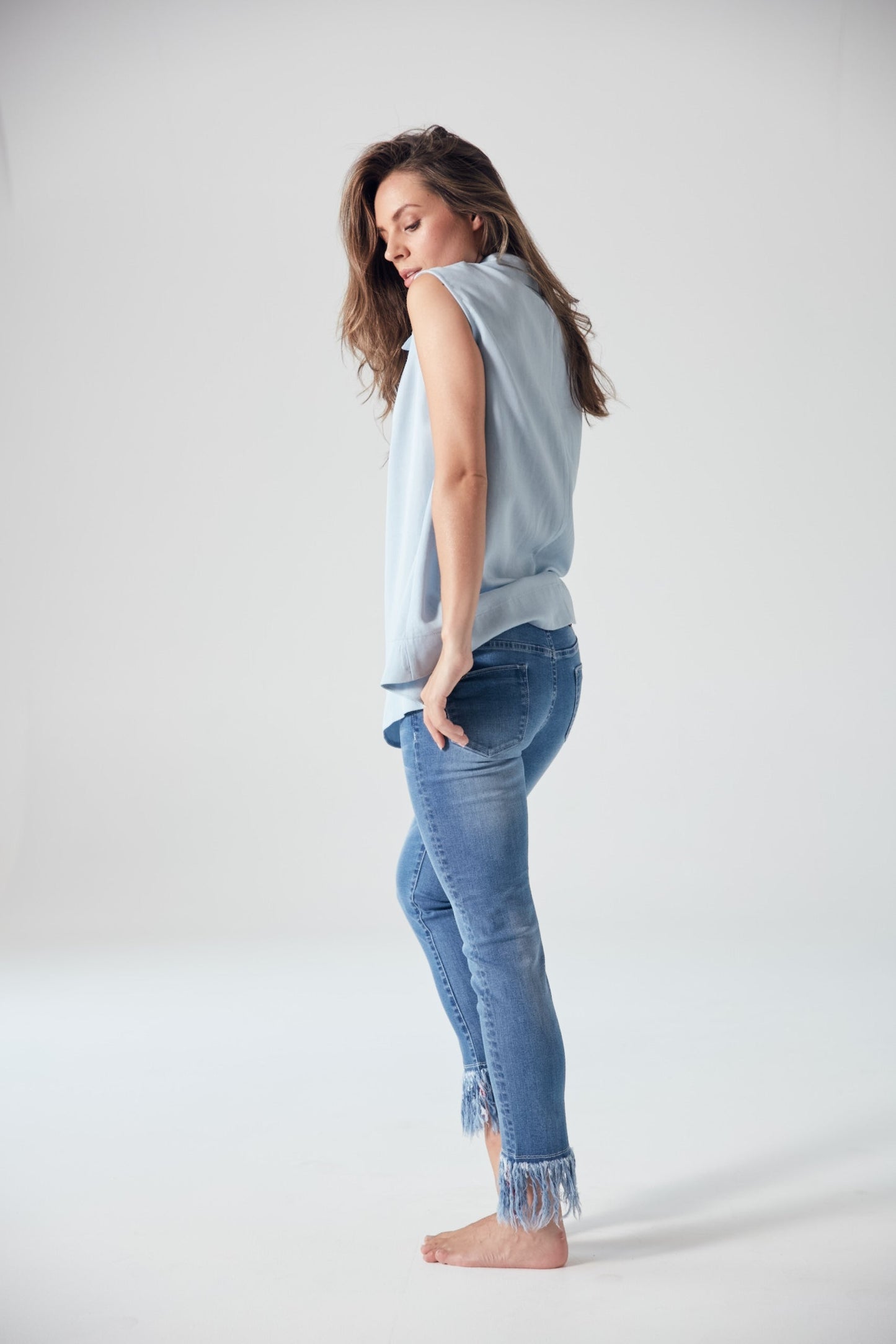CRLYFD Cuff Slim Jean