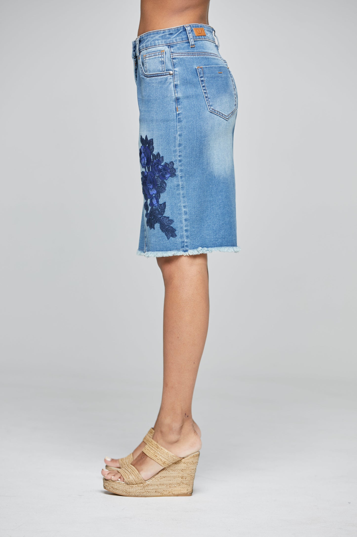 Finchley Knee Skirt Rose