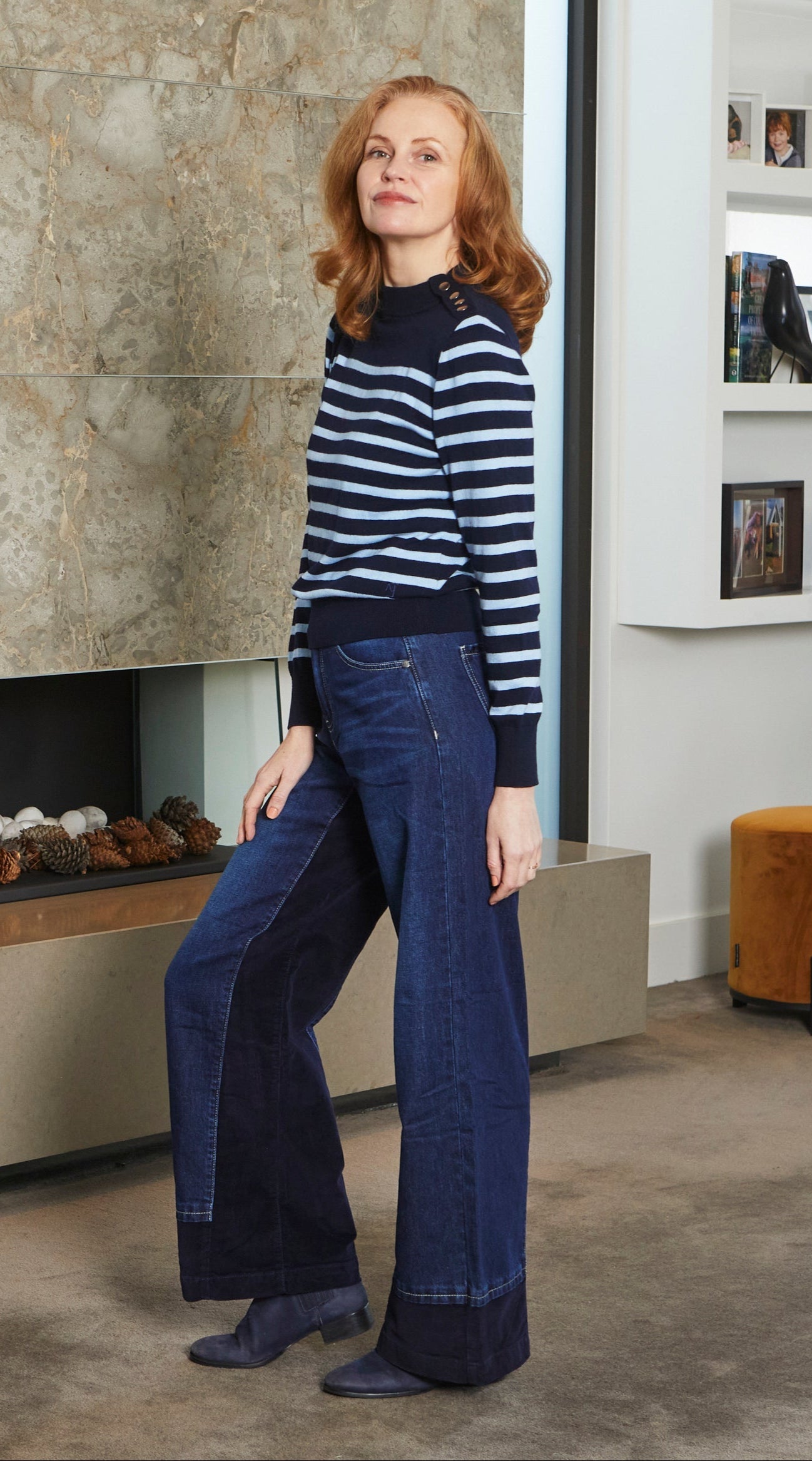 Sandringham Navy Stripe