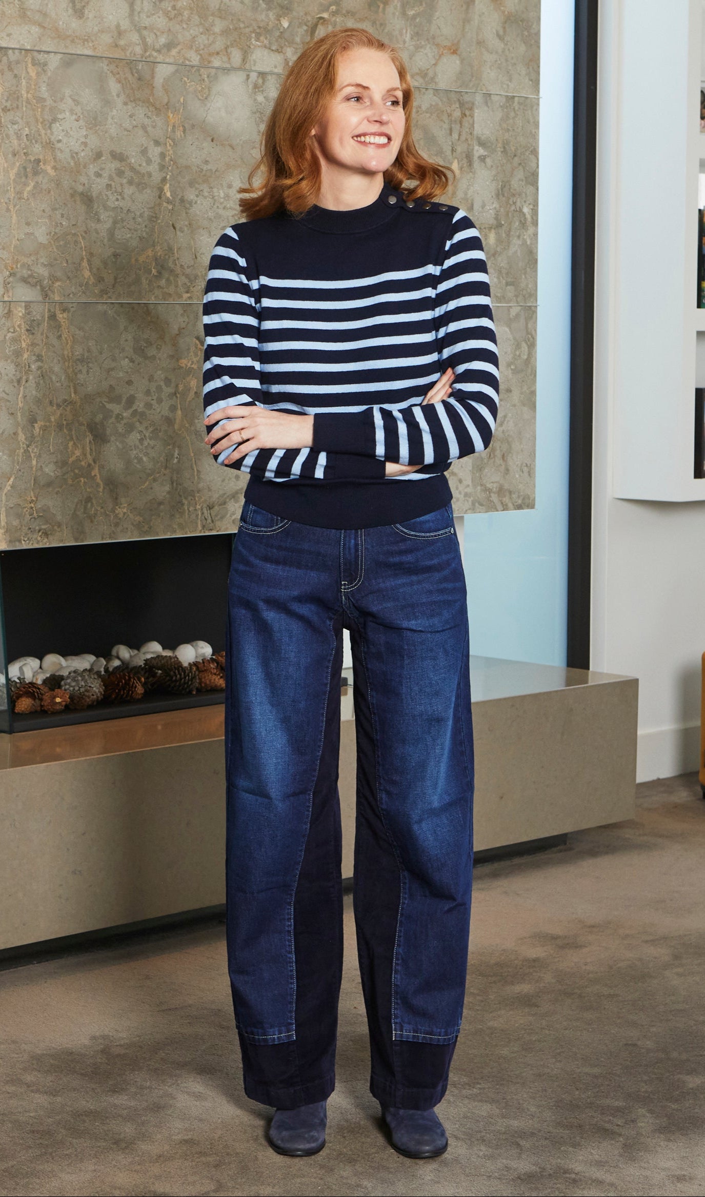 Sandringham Navy Stripe