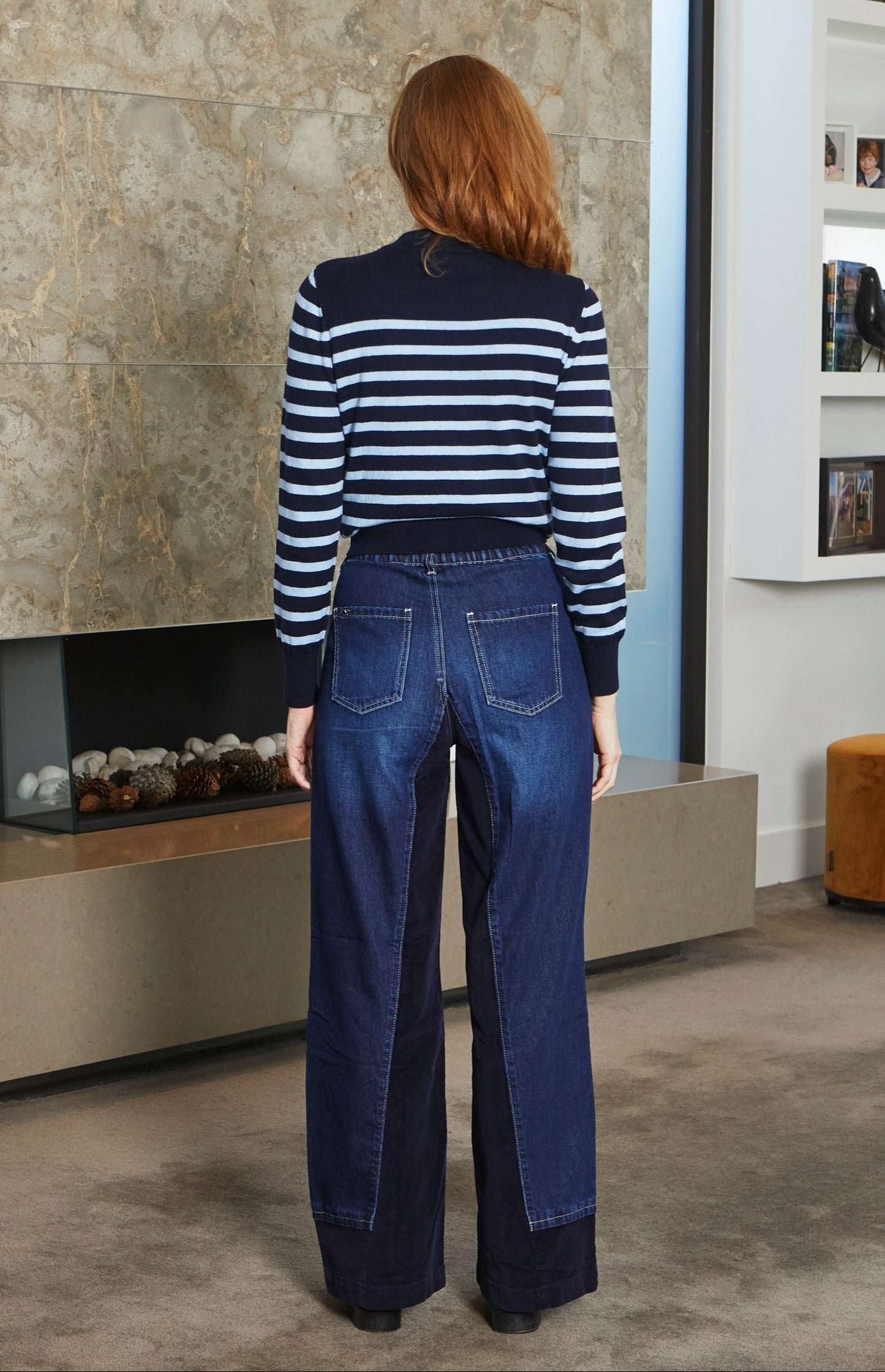Sandringham Navy Stripe