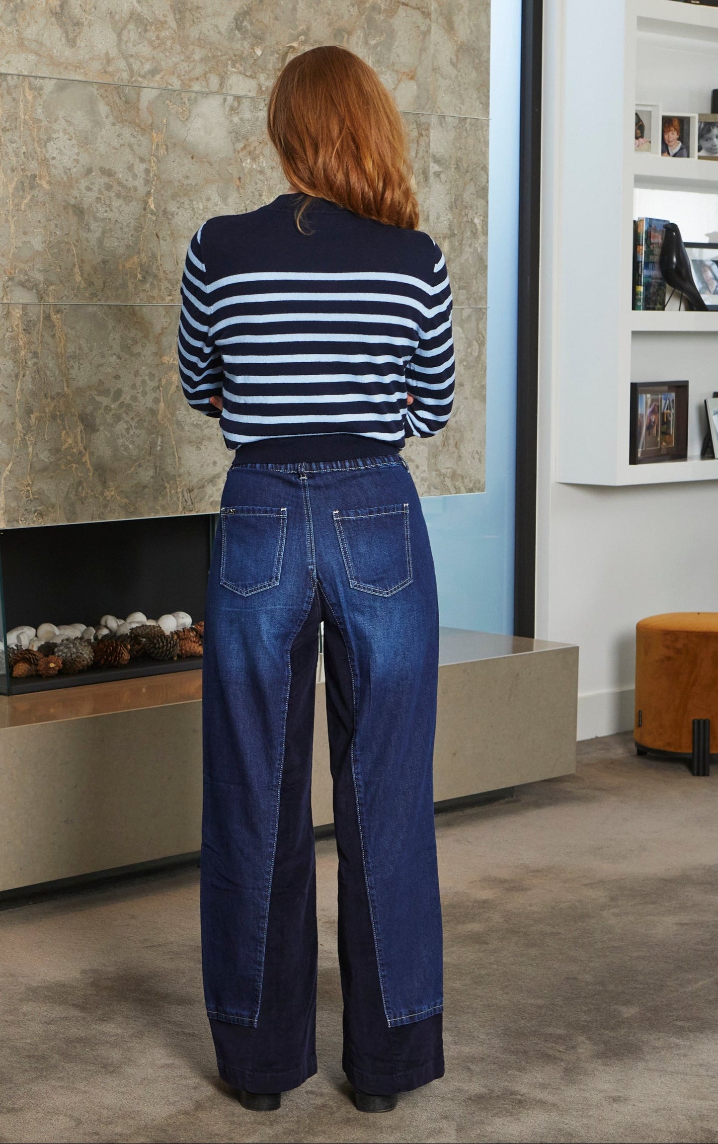 Sandringham Navy Stripe