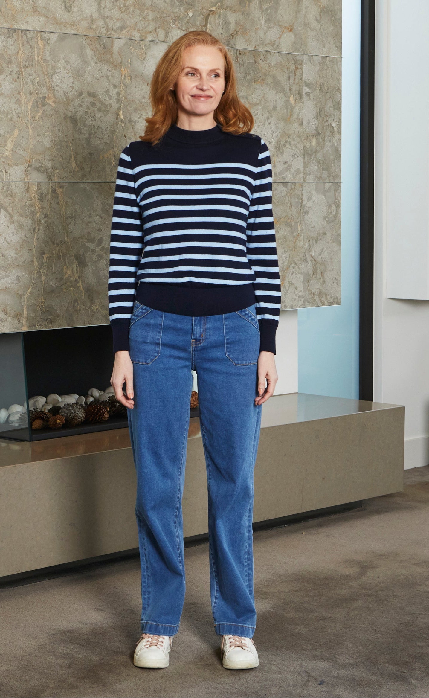 Sandringham Navy Stripe