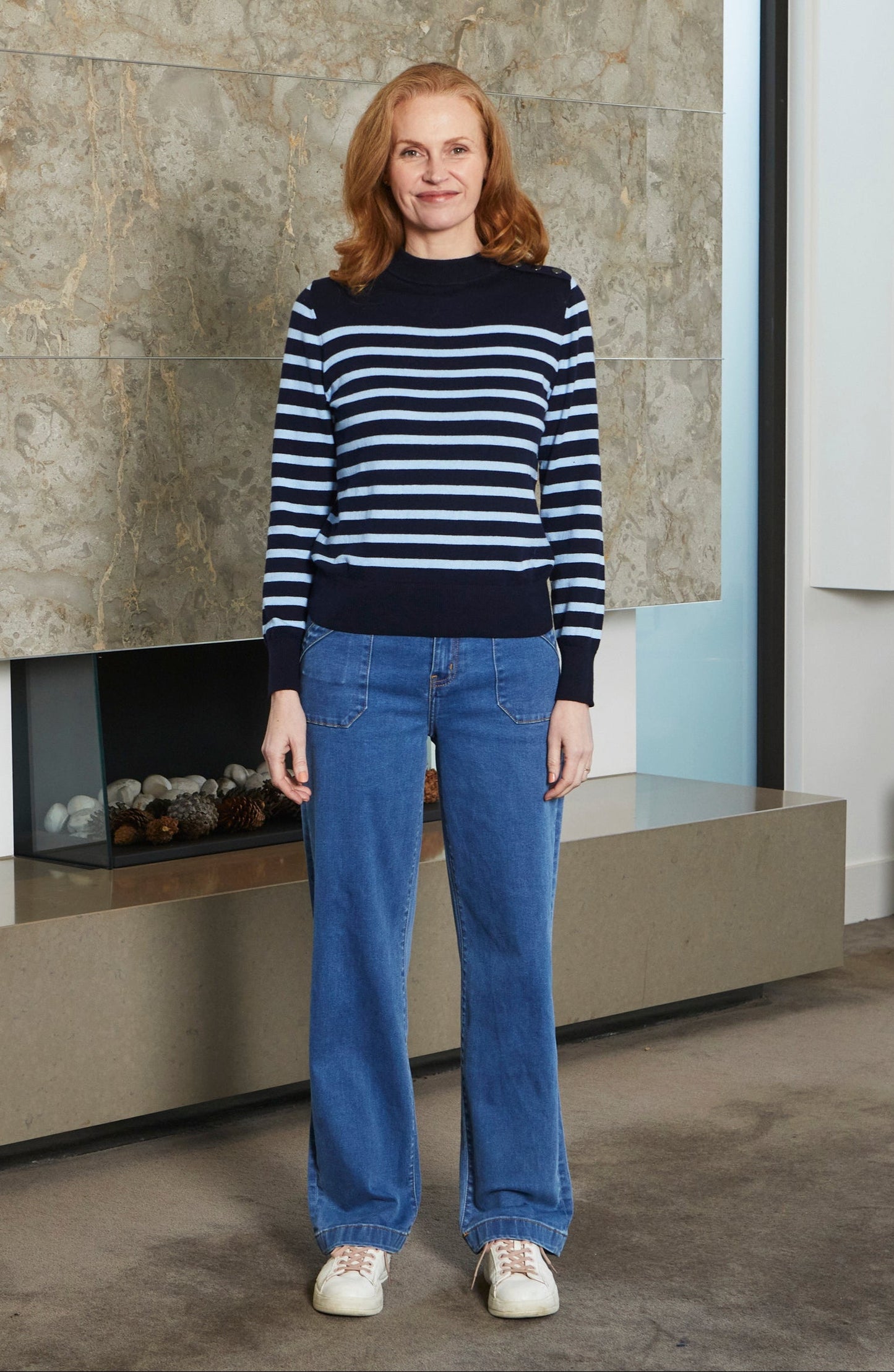 Sandringham Navy Stripe