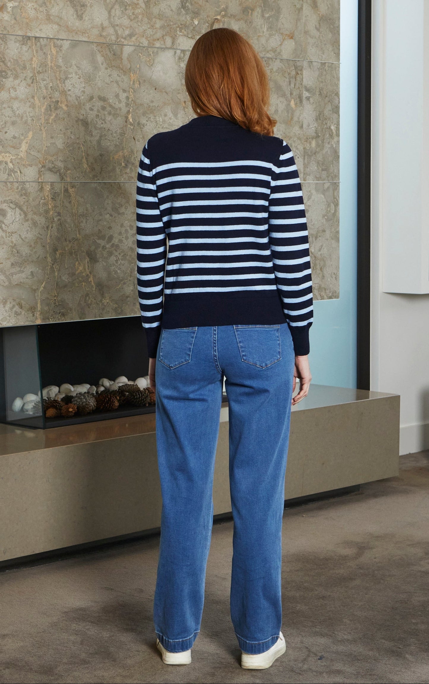 Sandringham Navy Stripe