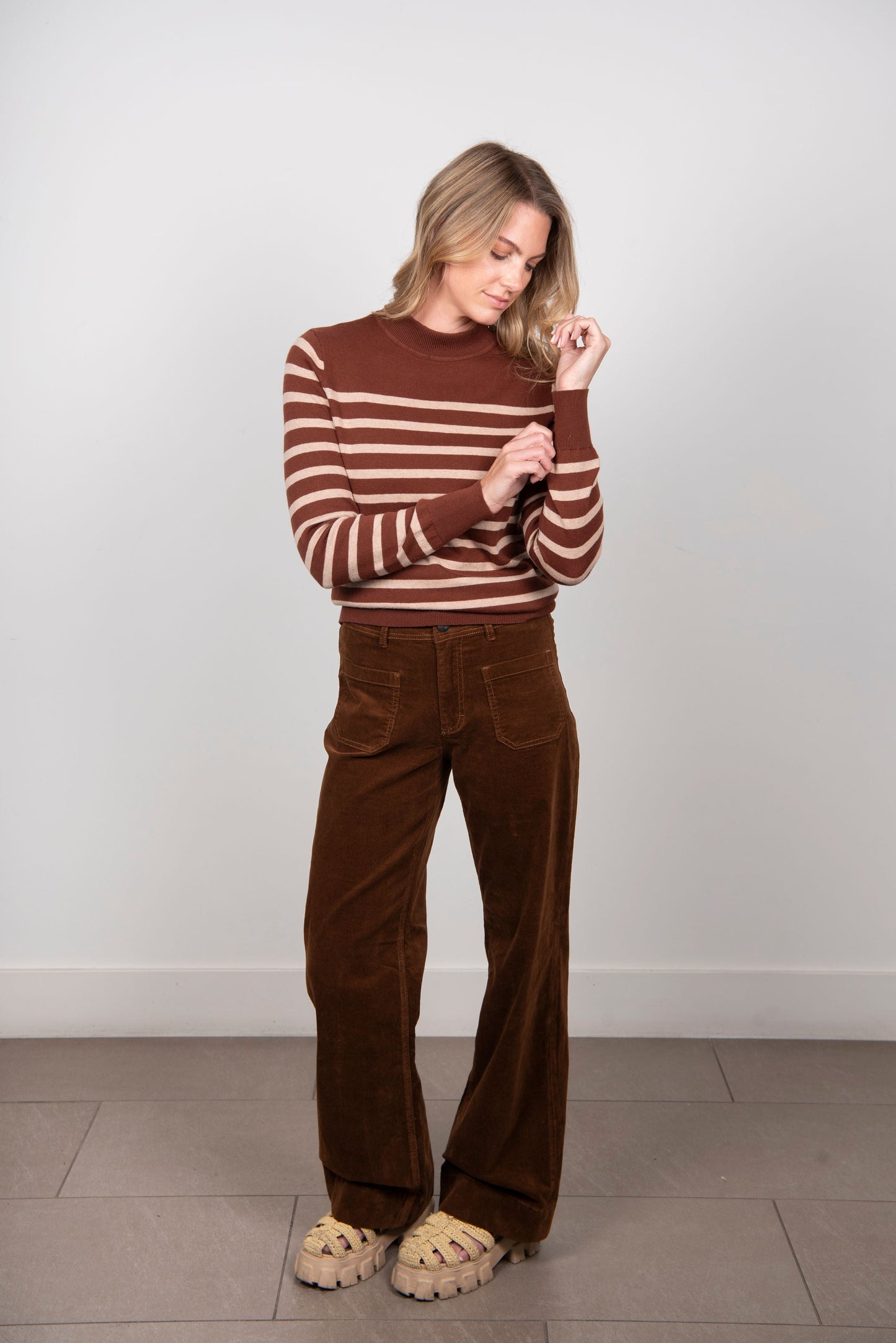 Sandringham Chocolate Stripe