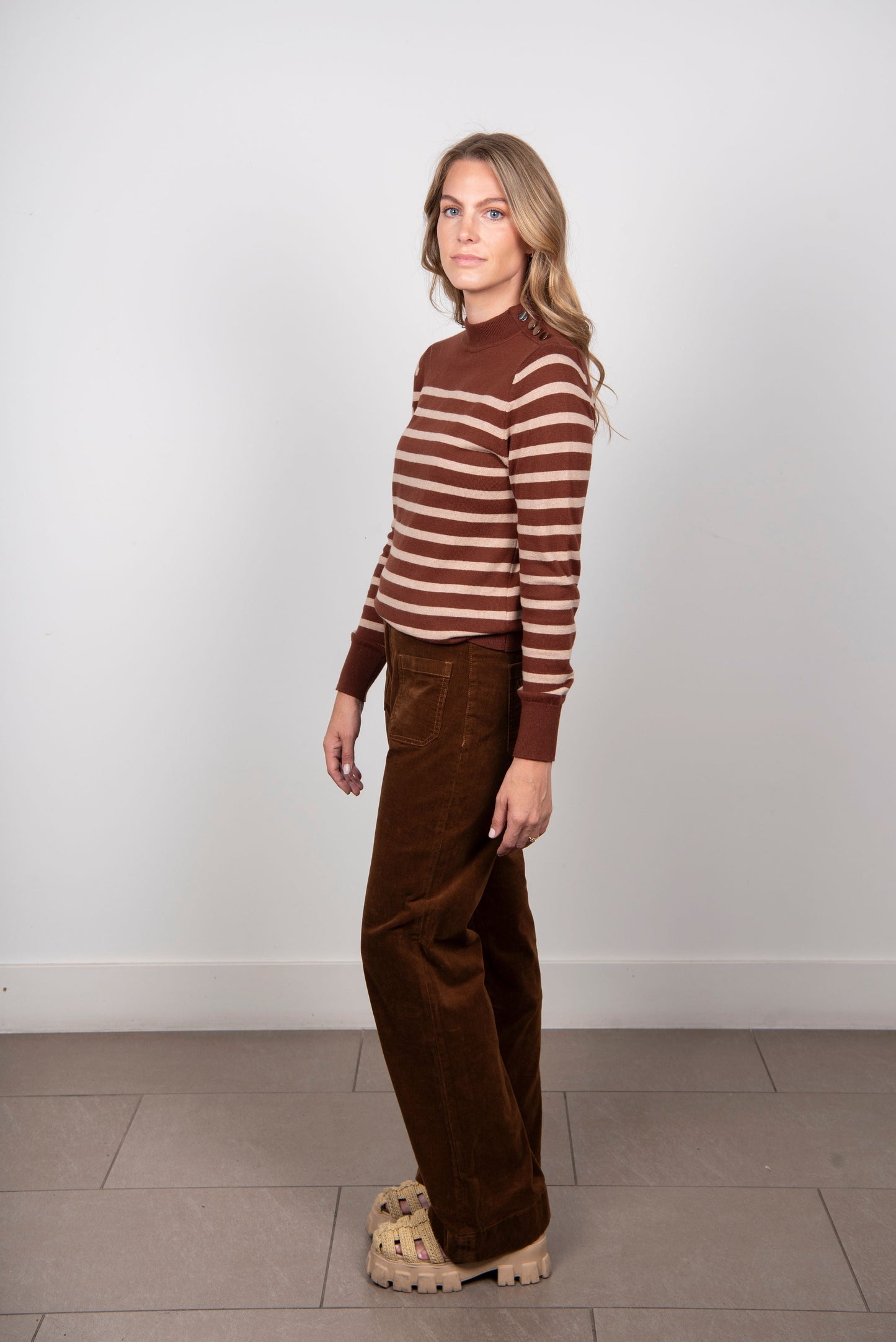 Sandringham Chocolate Stripe