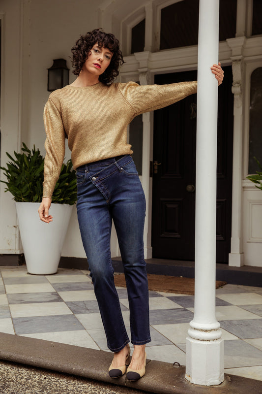 Ware Asymmetric waist Denim