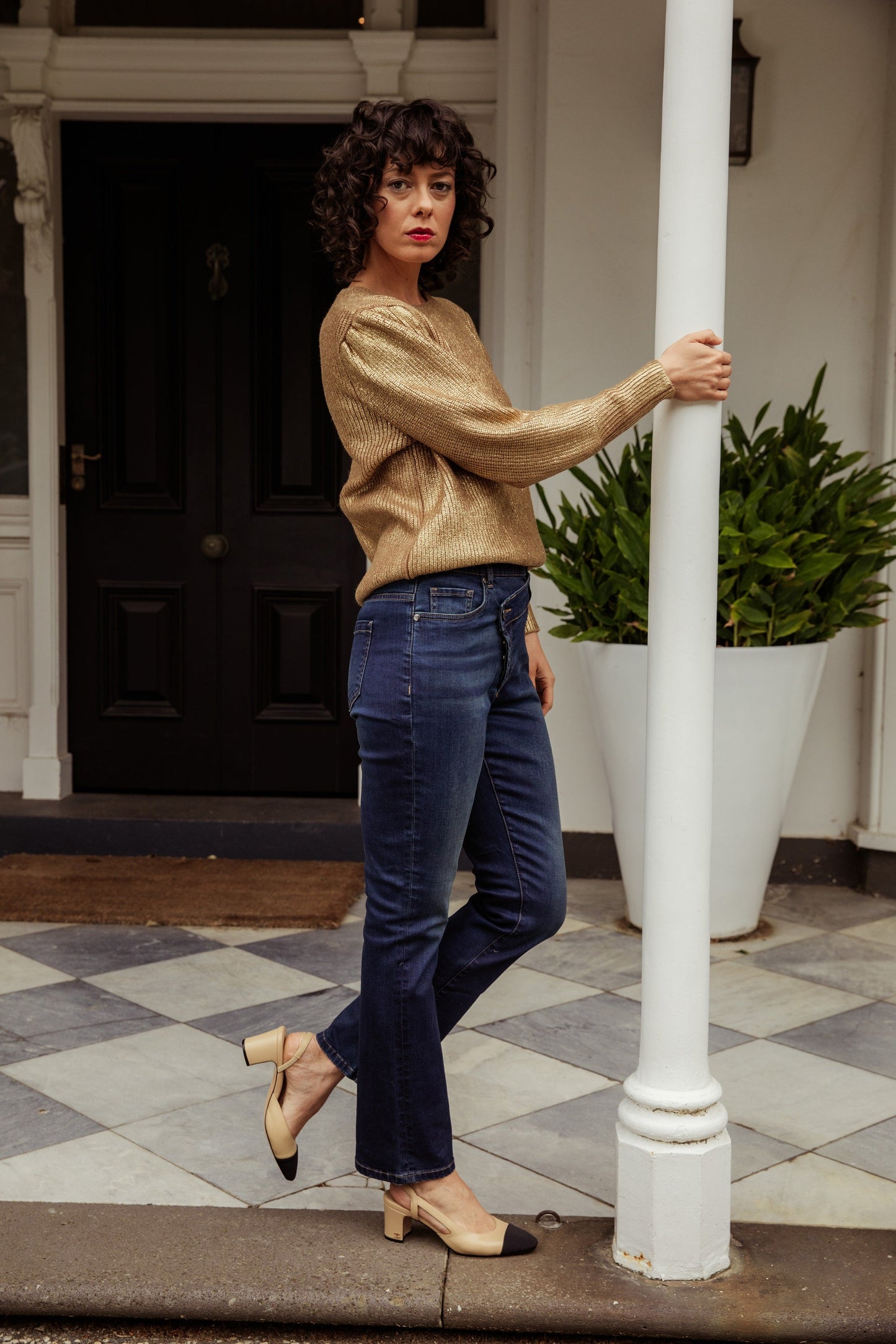 Ware Asymmetric waist Denim